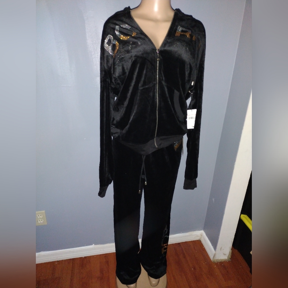 BCBGmaxazria Rare Velour Hoodie set